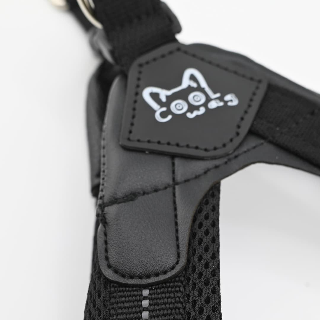 The Everyday Harness – Breathable Air Mesh, Black | Cool Wag